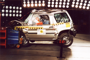 Краш тест Mitsubishi Pajero Pinin (2003)
